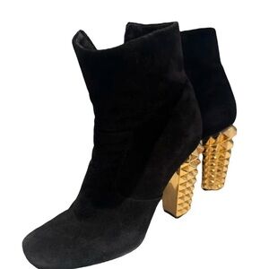 NOT FOR SALE  Studded Heel Suede Boots women’s size EU 41 (US 11) vtg